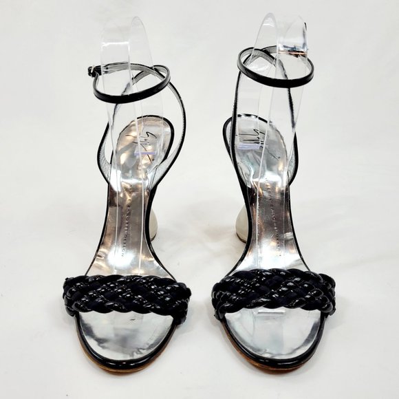 Giuseppe Zanotti Black and Silver Garconne Sandal - Picture 3 of 5